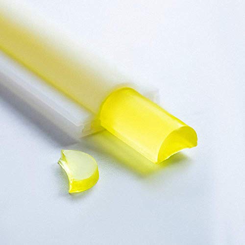 Crescent Moon Shaped Long Tube Silicone Soap Mold Moonlight Sonata Column Chocolate Candy Mold for Mousse Cake Baking Handmade Candle Mold Embed Soap Making Supplies