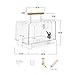 ShengQuanHao Acrylic Villa Bird Cage for Parrots and Small Birds with Handle, Whole Set