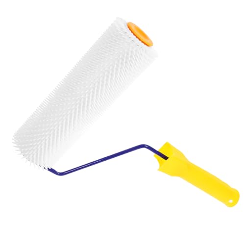 TOBBOMEY 1 Pièce Roulette à Picots Auto Nivelante Durable pour Époxy et Chape de pour Élimination des Air sur Sols Couleur Aléatoire