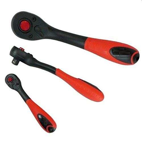 Set de 3 Llaves de Carraca Compuestas 1/2" 3/8" 1/4" miniatura 3
