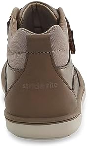 Stride Rite SRT Braxton Sneaker, Espresso, 9.5 Wide US Unisex Little Kid Review | Image 2
