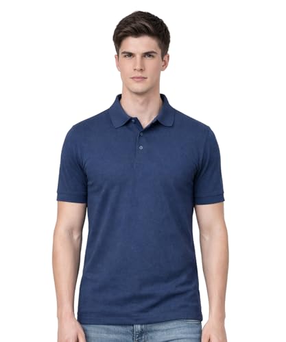 Image of AWG ALL WEATHER GEAR Men's Cotton Blend Polo T-Shirt | Plain Regular Fit | Soft Breathable Fabric | Casual & Formal Wear | Half Sleeve | Collared T-Shirt | Mens Tshirts | Tees for Man