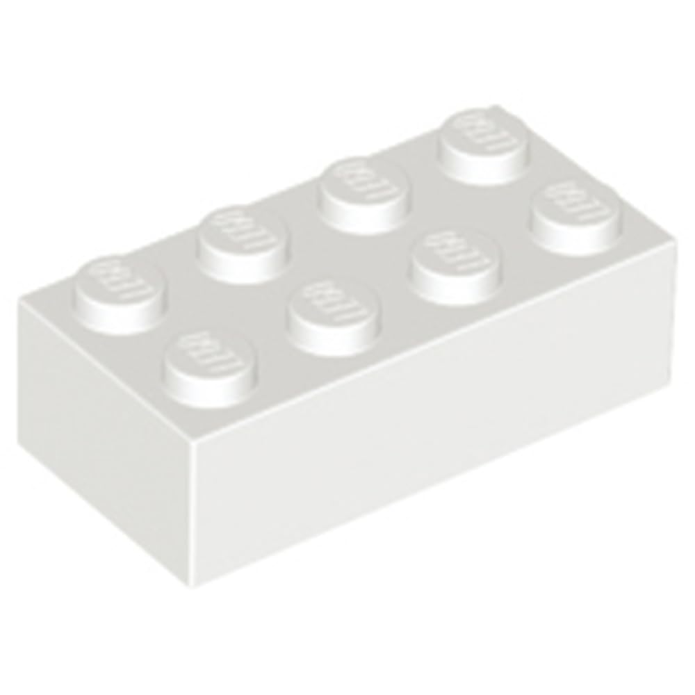LEGO Classic Brick 2x4, Part 3001, Building Block, Part 3001, Choose Your Colour (White, 10, Bricks) — image 1
