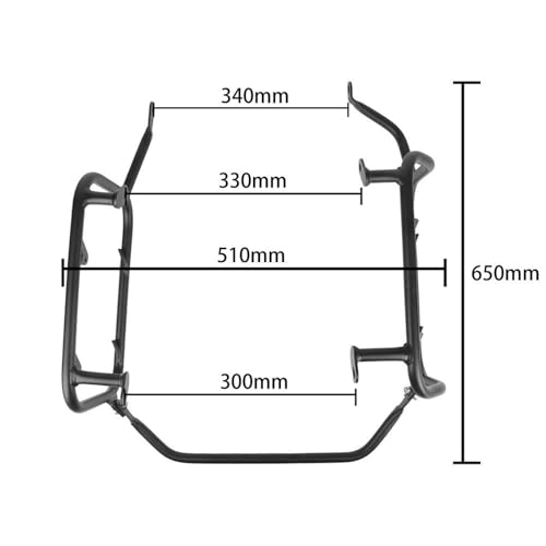 Support de sacoche arrière Tiger 850 900 acier inoxydable Type E