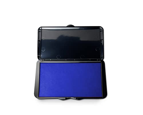 Imark Large Stamp Pad, Premium Quality Felt Pad, 3.45” X 6.20”, Lightweight (Blue) #TOP3