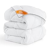 Aisbo Bettdecke 140x200 cm Ganzjahresdecke 300GSM - Decke 140x200cm 4 Jahreszeiten, Steppdecke...