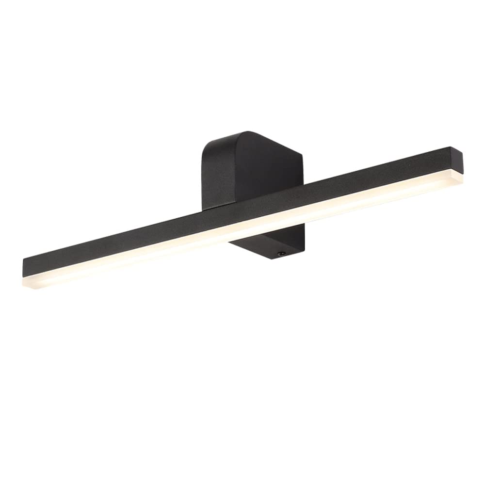 Lampe de miroir de courtoisie à LED 12W noire pour coiffeuse