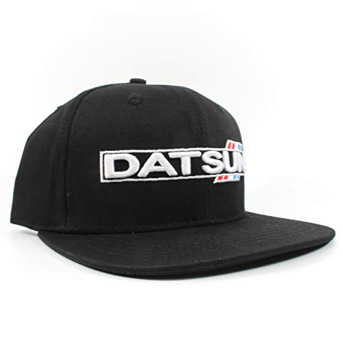 Rotary13B1 Datsun Baseball Cap Black/Hat - Style C Flat Brim