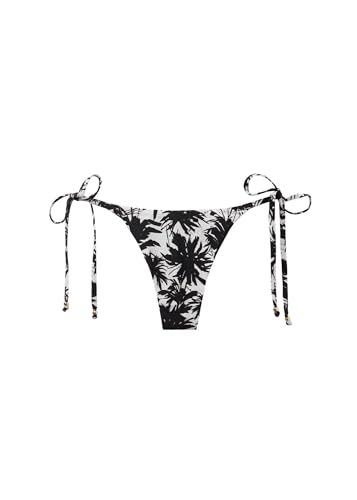 Woman's Thong Swimsuit Bottoms Palms