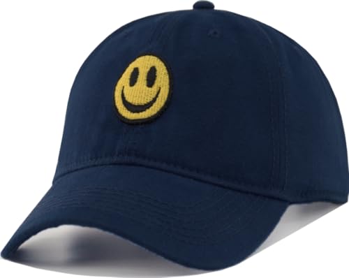 AOMSI 2 Pack / 1 PC Unstructured Soft Cotton Canvas Cap Casual Dad Hat for Women Men, Navy, M-L