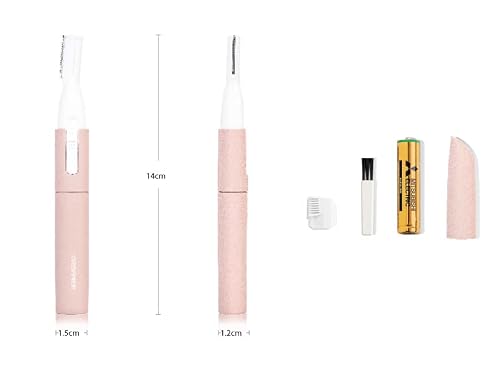 Urbaner Electric Eyebrow Trimmer For Women, Small Battery Powered Pen-Shaped Facial Hair Remover, Painless For Face Chin Upper-Lip Neck Peach-Fuzz, Mb-052 #TOP6