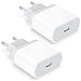 Produktbild Anigaduo 20W 2-Pack USB C Adapter for iPhone 14/14 Plus/14 Pro/14 Pro Max 13 12 11 SE, AirPods iPad, USBC Netzteil Stecker Power Ladegerät Steckdose Schnellladegerät Charger Ladestecker Netzstecker