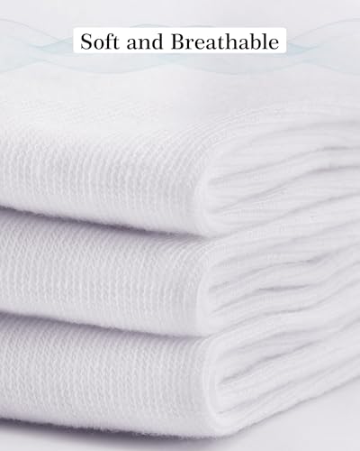 Duufin 12 Pairs Kids Girls Crew Socks Mid Cut Casual Athletic School Socks for Girls Kids3