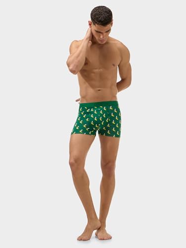 Image of Bummer Men's Premium Cotton Underwear | Fine Combed Cotton with Elastane for Stretch | Ultra Breathable Innerwear | Soft Fabric & No-Roll Waistband | Printed Trunks & Inner Combo for Men