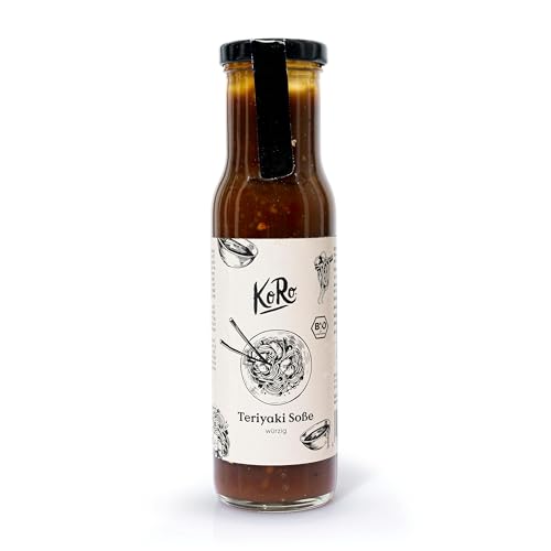 KoRo - Salsa teriyaki bio 250 ml - Dalla cucina giapponese - Gusto speziato e dolce - Vegan - Per marinare, grigliare, nelle bowls o come salsa
