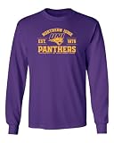 CornBorn Northern Iowa Panthers Tshirt - Long Sleeve UNI Panthers Established 1876 - Purple - XL
