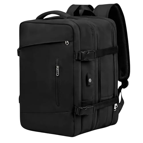 Mochila Viagem Avião Expansivel 45L Aeroporto Expansiva 45 x 33 x 24cm Ergonômica à Prova D'água Re