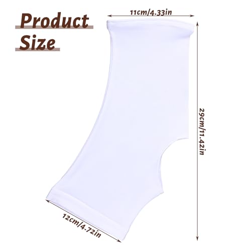 XLIUAX Football Spats, Cleat Covers Cleat Sleeves for Football Non-Slip Fit for Soccer Lacrosse Field Hockey Turf Sports Sleeves for Soccer Shoes Teenagers Youths Dirt/Turf Out (White)