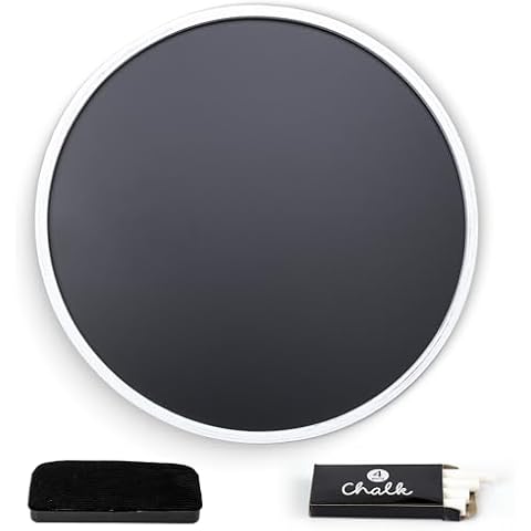 Better Office Products 18-Inch Round Chalkboard Cover