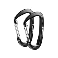 Moschettoni In Alluminio 12KN (1200kg) - Multiuso Per Amaca, Zaino, Campeggio, Tipo D - Foto 6