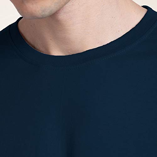 Image of Bewakoof Men's Cotton Typography Regular Fit Full Sleeve Round Neck T-Shirt | Tshirt for Man | Tshirt for Men Cotton | Tshirts for Men Stylish | Casual Wear | Street Wear