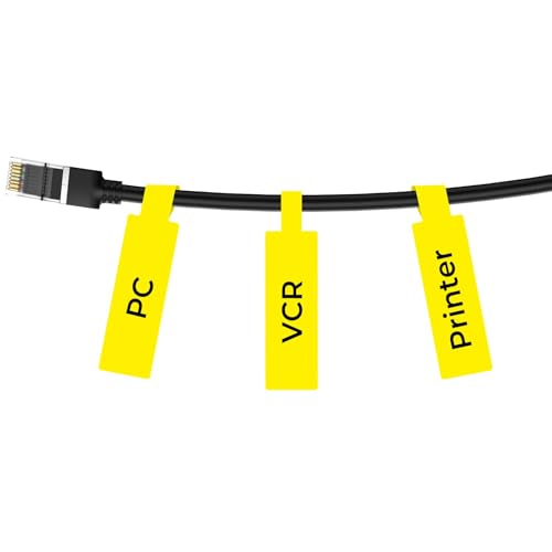NIIMBOT Cable Label for B1/B1 Pro/B21/B21 Pro/B31/B3S Label Printer, Yellow