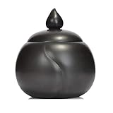 YMGSCC Ceramic Burial Container Best Friend Serving Pets-Memorial Cremation Cats and Dogs Gray Pets, Handmade, Memorial Urns