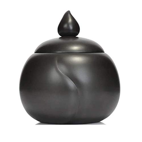 YMGSCC Ceramic Burial Container Best Friend Serving Pets-Memorial Cremation Cats and Dogs Gray Pets, Handmade, Memorial Urns