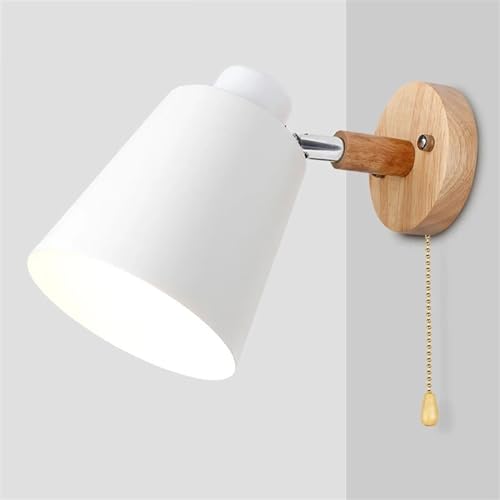 Applique de chevet macaron e27 avec tête directionnelle et interrupteur
