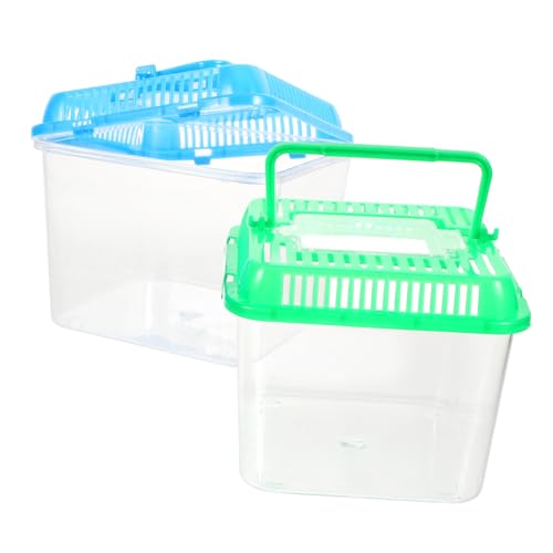 iplusmile 1個 ペットボックス 蛇 小さなペットケージ スティックタンク トカゲ ビバリウム ヘビ snake クモ さそり 亀の生きた水槽 カメの水槽 爬虫類水槽 亀の水盤 プラスチック