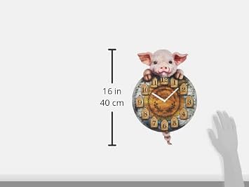 Nemesis Now Tickin Clock, Polyresin, Brown, 32cm