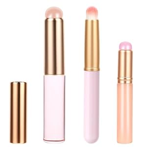 3Pcs Lip Brushes, Reusable Lip Makeup Brush, Silicone Lipstick Applicators for Lip Balm, Lip Gloss, Lip Stick and Concealer, Eyeshadow