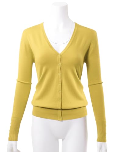 Image of Allsense Women's Long-Sleeve V-Neck Cardigan Sweater | Button Down, Lightweight Soft Knit