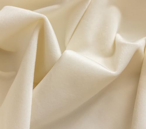 F-CHU White 60 Inch Round Tablecloth Thickset Velvet Tablecloth with Beautiful Gold Tassels Vintage Table Cloth for Home Decor Wedding, Party, Banquet and Events 60" Round by F-CHU - Used condition - Image 6