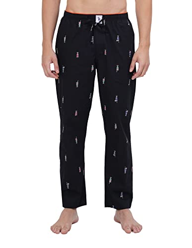 Image of U.S. POLO ASSN. Men's IYAD Printed Mid Rise Cotton Lounge Pants