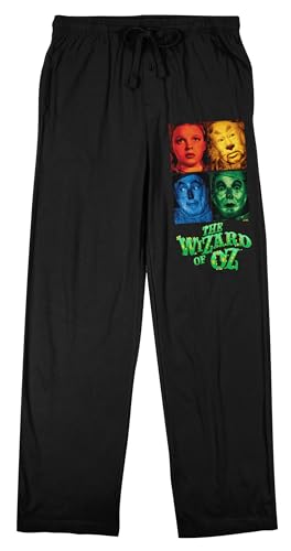 Bioworld The Wizard of Oz Characters Men's Black Sleep Pajama Pants