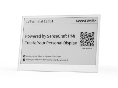 Image of reTerminal E1001 7.5″ Monochrome ePaper Display, ESP32-S3 IoT Terminal with 3-Month Battery Life, SenseCraft No-Code HMI, WiFi & BLE, SD Card Support