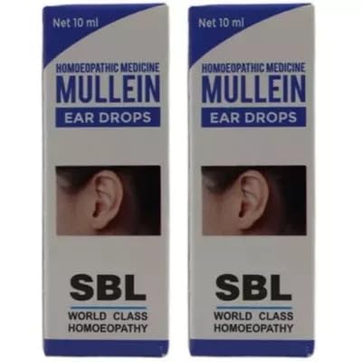 Mullein Ear Drops (10ml, Pack of 2) || SBL Homeopathy