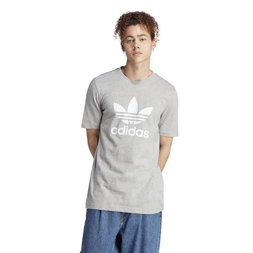 adidas Originals Men's Adicolor Classics Trefoil T-Shirt, Medium Grey Heather/White, XX-Large