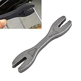 Lawnoval Chiave per raggi 6 in 1 per moto, con doppie estremità aperte, in 6 misure, in metallo trattato termicamente, finitura nera, per riparazione di macchinari e biciclette, da 4,4 mm a 6,6 mm