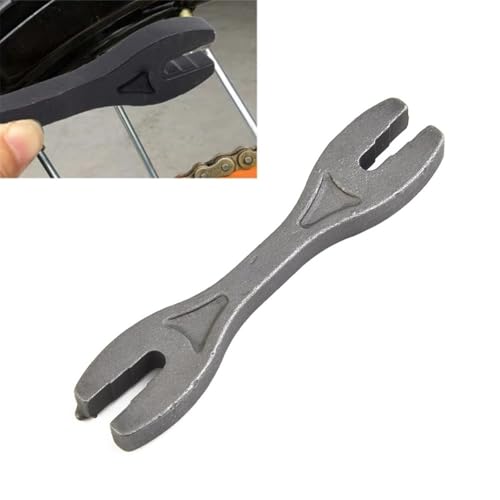 Lawnoval Chiave per raggi 6 in 1 per moto, con doppie estremità aperte, in 6 misure, in metallo trattato termicamente, finitura nera, per riparazione di macchinari e biciclette, da 4,4 mm a 6,6 mm