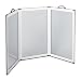 Produktbild Portascreen Shower Guard, Three Panel Portable and Foldable Shower Splash Screen, Wet Room & Bath Screen for Privacy - 81.5cm x 147.4cm