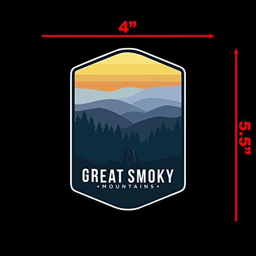 Image of Great Smoky Mountains National Park Sticker Decal Notebook Car Laptop 4 inchx5.5 inch (Color)