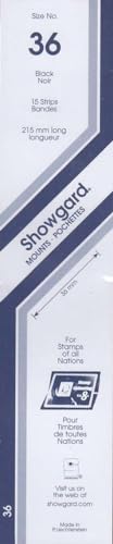 Showgard Strip Style Black Stamp Mounts Size 36
