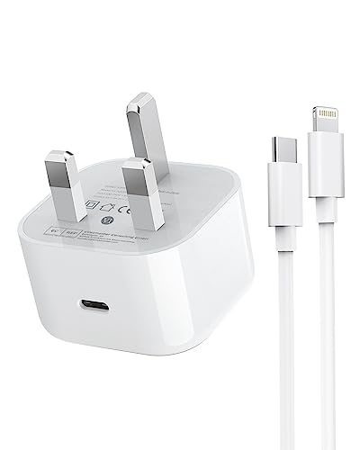 [Apple MFi Certified] 3M iPhone Fast Charger Cable and Plug,20W Fast iPhone Charger Plug USB C Charger Plug with iPhone Charger Cable 3M Fast Charge for Apple iPhone 14 13 12 Pro Max/Mini/11/XR/X/8/SE