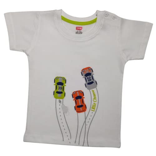 Image of LuvLap Baby Boys Regular Fit 100% Cotton Half Sleeve Boys T-Shirt Pack of 5