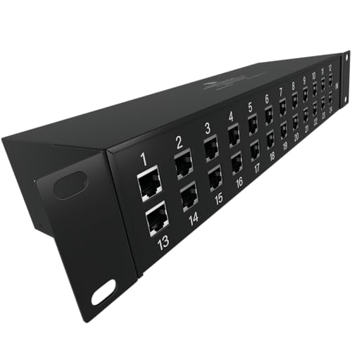 Image of 24 Port Rackmount Ethernet Surge Protector - Compatible with PoE++ and Gigabit - Tupavco TP224