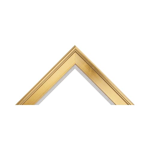 Creative Mark Elegant Plein Aire Gold Frame with Linen Liner, 16x20 Ornate Open Back Picture Frames, No Glass or Backing, Gessoed Wood, 2.75-inch Wide Moulding - Thumbnail 3