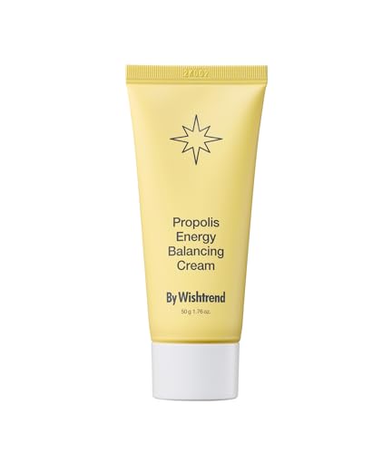 BY WISHTREND Propolis Energy Balancing Cream 1.69 Fl oz, 50ml, 10% Propolis, Face cream for oily skin, Improves the skin barrier, Rich in antioxidant, Probiotics Moisturizer