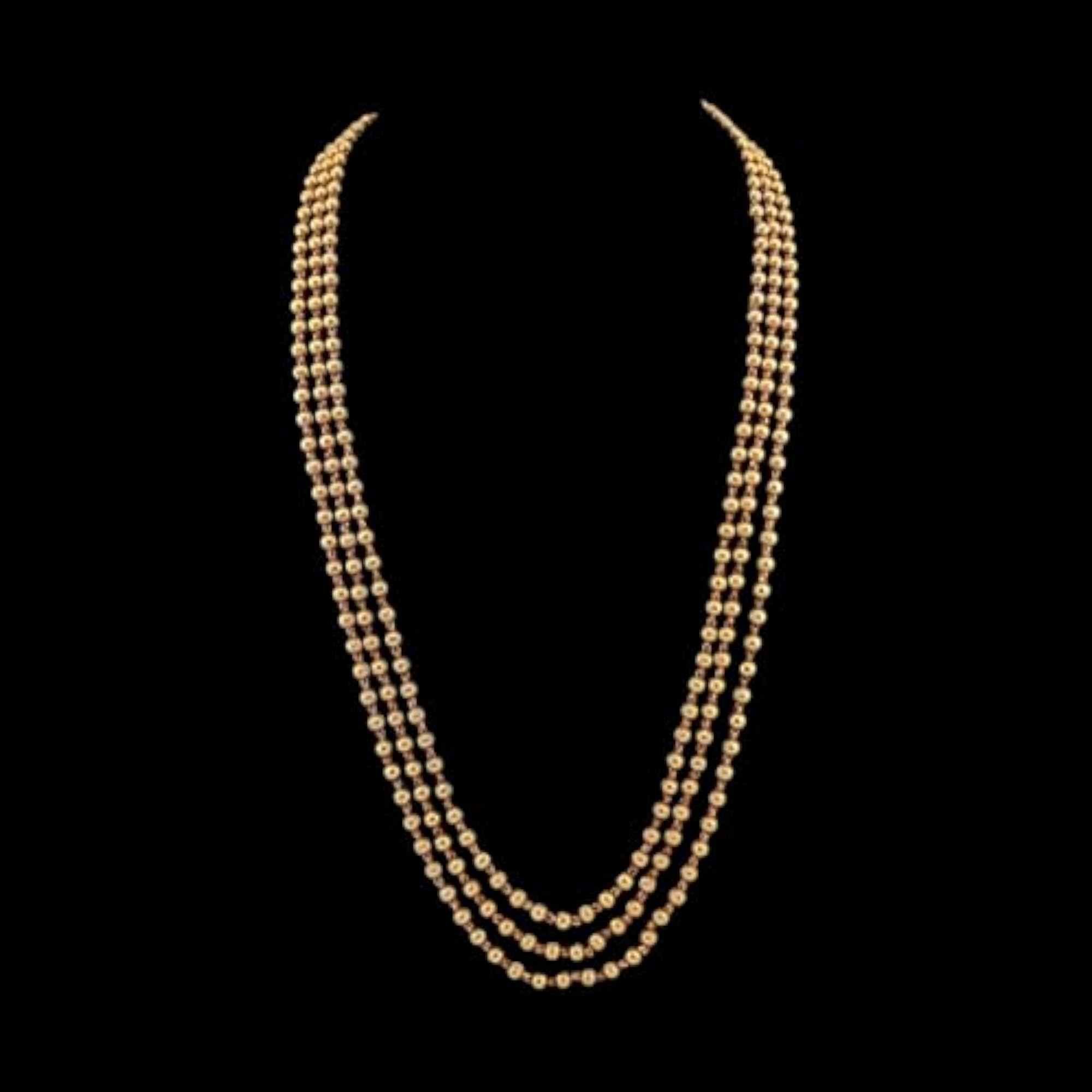 Gold Plated Copper Figaro Chain Necklace for Women